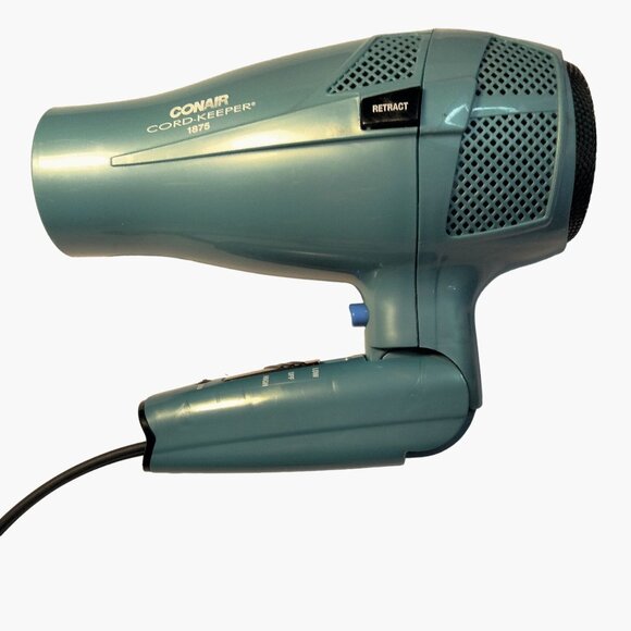 Conair Cord Keeper 1875 Hair Dryer folding Handle Retractable Cool Shot Button - Picture 4 of 13